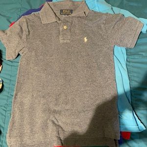 Grey-ish blue polo